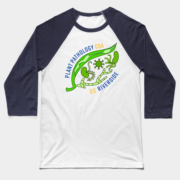 Front Facing | Leaf Design Baseball T-Shirt by Plant Pathology GSA UC Riverside